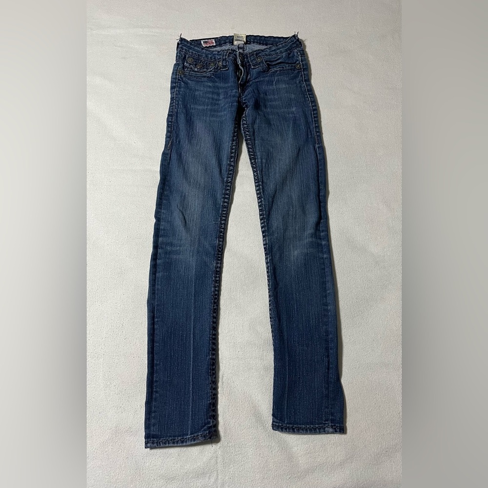 True Religion Billy Super T Women's 26x29.5 Jeans‎ **Broken Zipper**